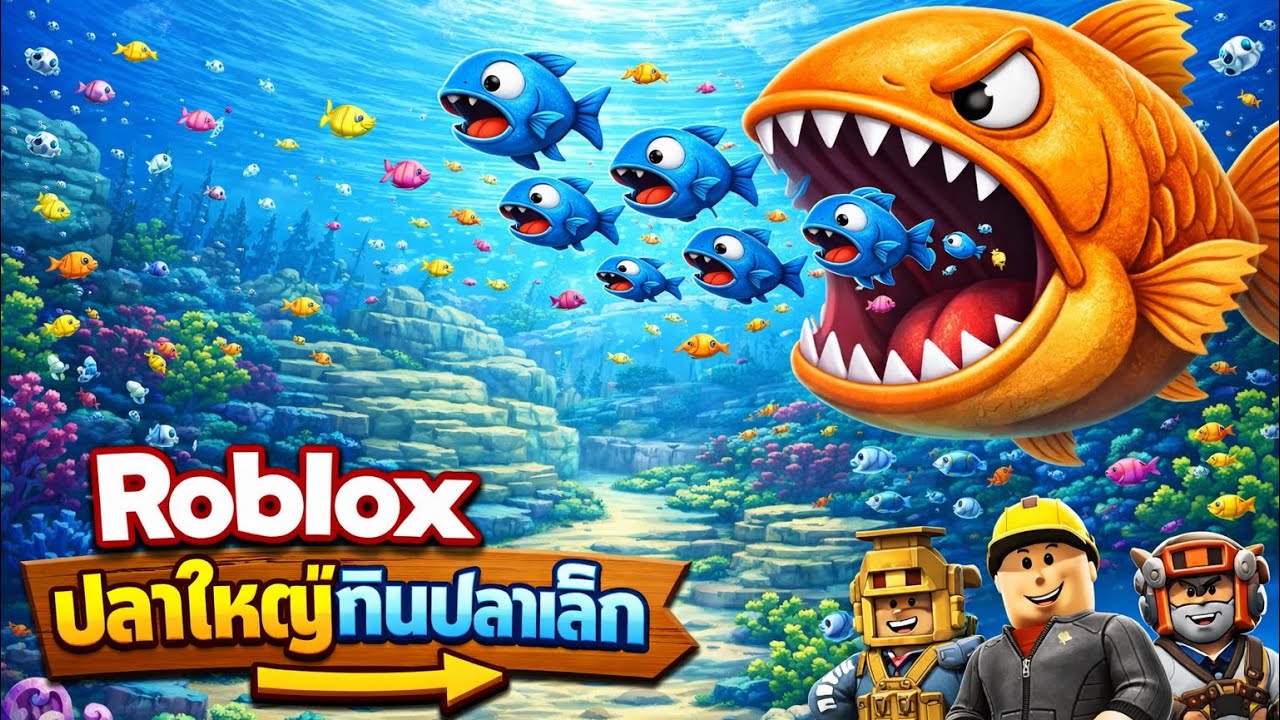 Roblox ปลาใหญ่กินปลาเล็ก | มิ้นอิมตัน