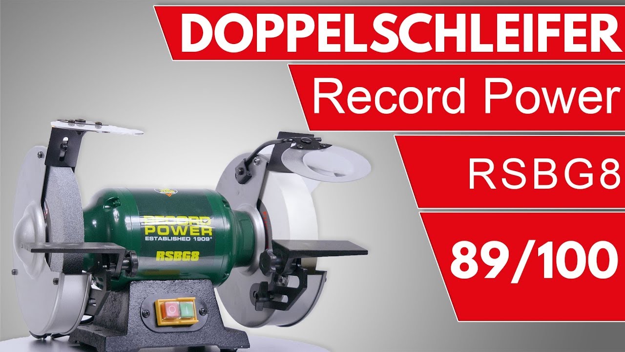 Record Power RSBG8 - 200 mm Doppelschleifer im Praxis Test