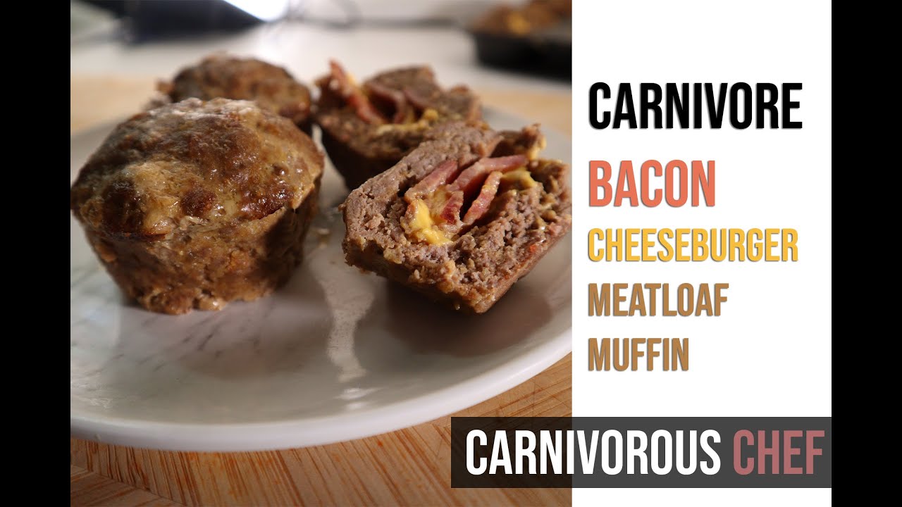 Bacon Cheeseburger Meatloaf Muffins for the [Carnivore Diet] | Carnivore Meal Prep Ideas
