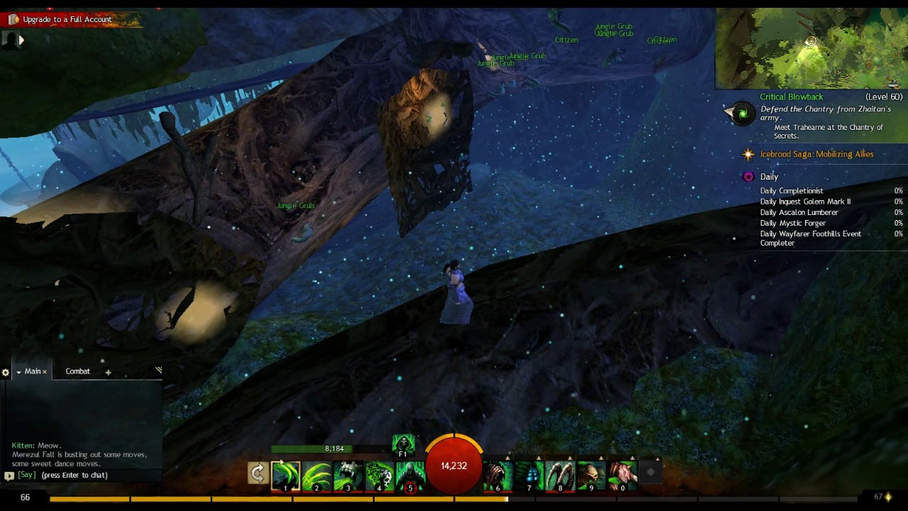 Guild Wars 2 - Sylvari capital city (The Grove) map exploit