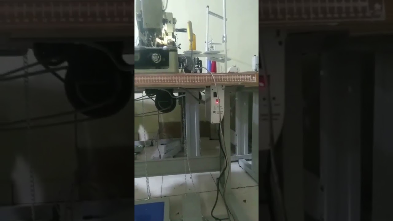 mesin lobang kancing dinamo servo