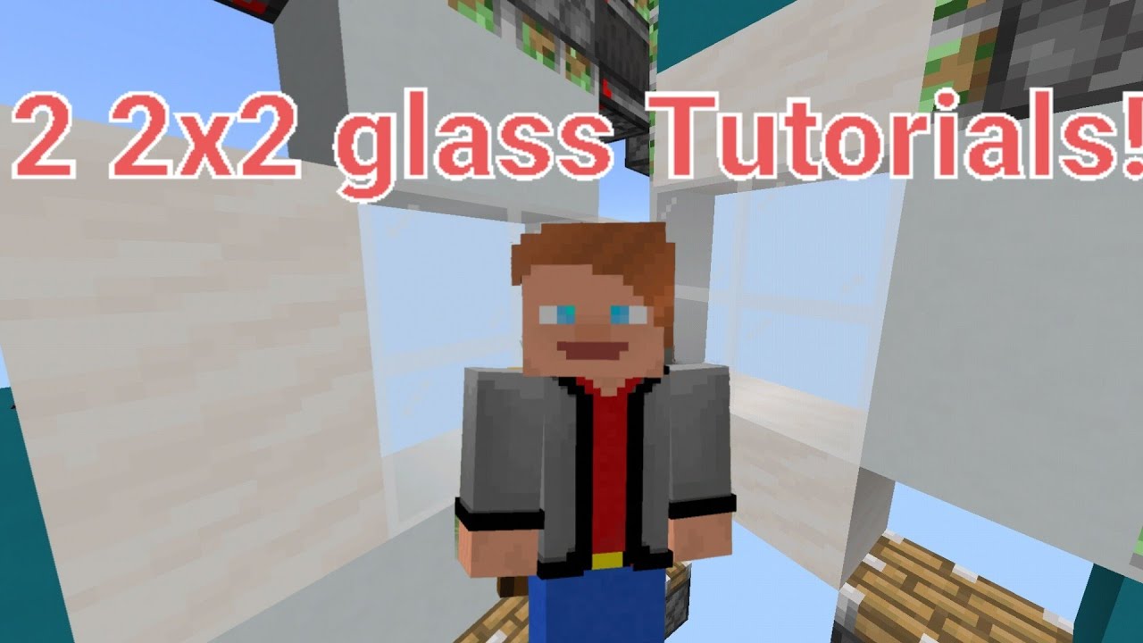 2 2x2 Seamless Glass Piston Doors! Tutorial!