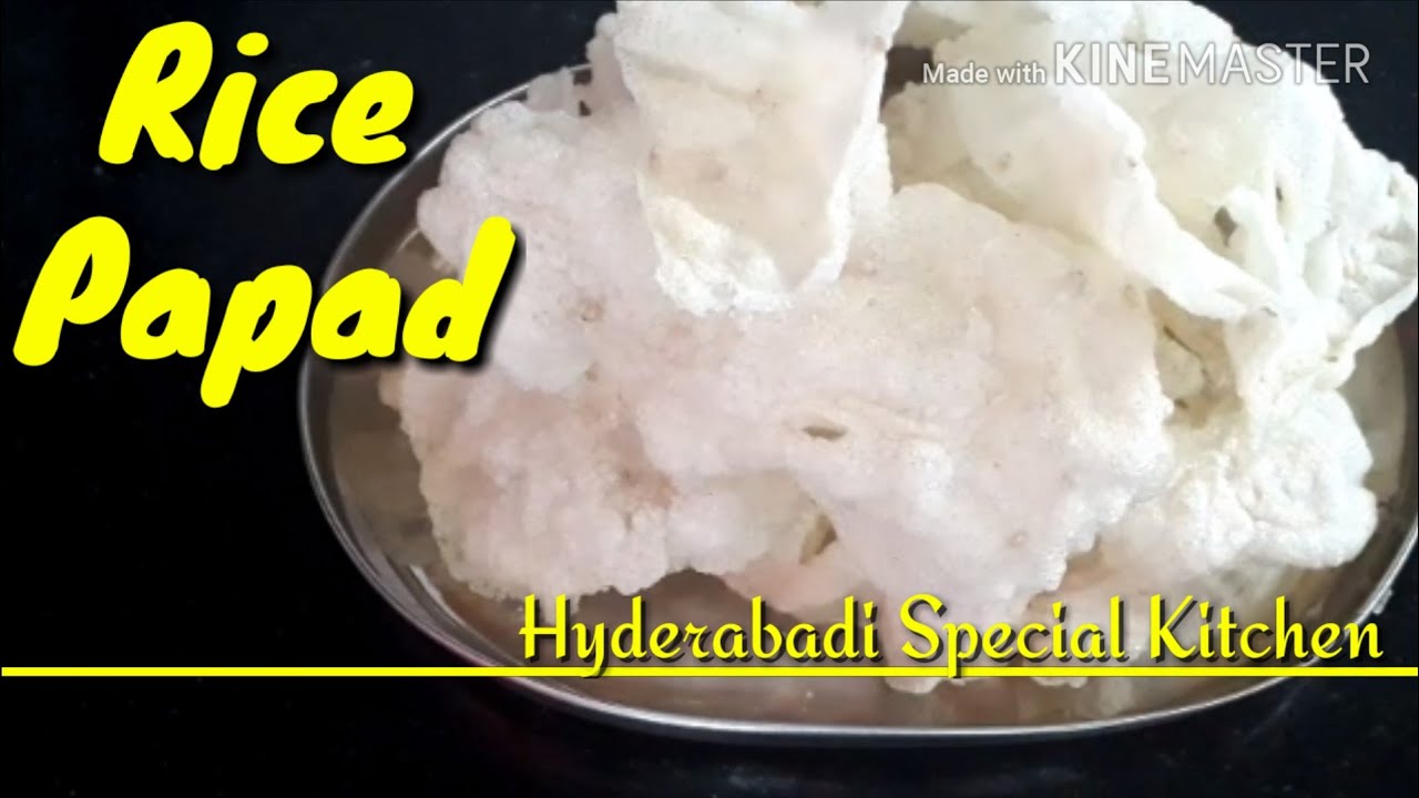 Rice Papad - Crispy and Easy. Storable at Home.