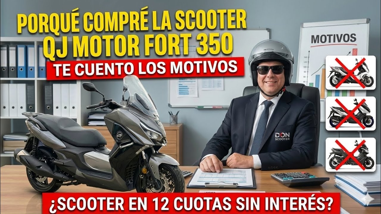 La verdad de por qué compré esta Scooter China y NO las otras.  QJ Motor Fort 350 #qjfort350 #2026 