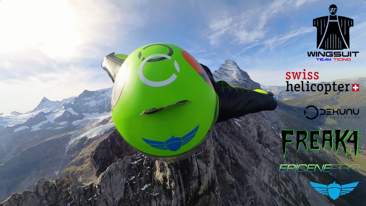 Wingsuit flight down the Eiger | Helicopter Jump | PAT | WSTT