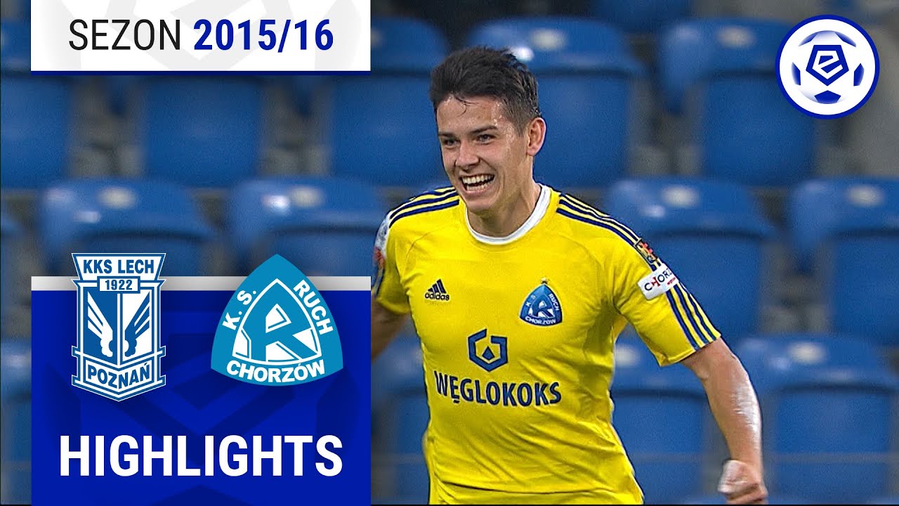 Lech Poznań - Ruch Chorzów 2:2 | SKRÓT | Ekstraklasa 2015/16 | 12. Kolejka