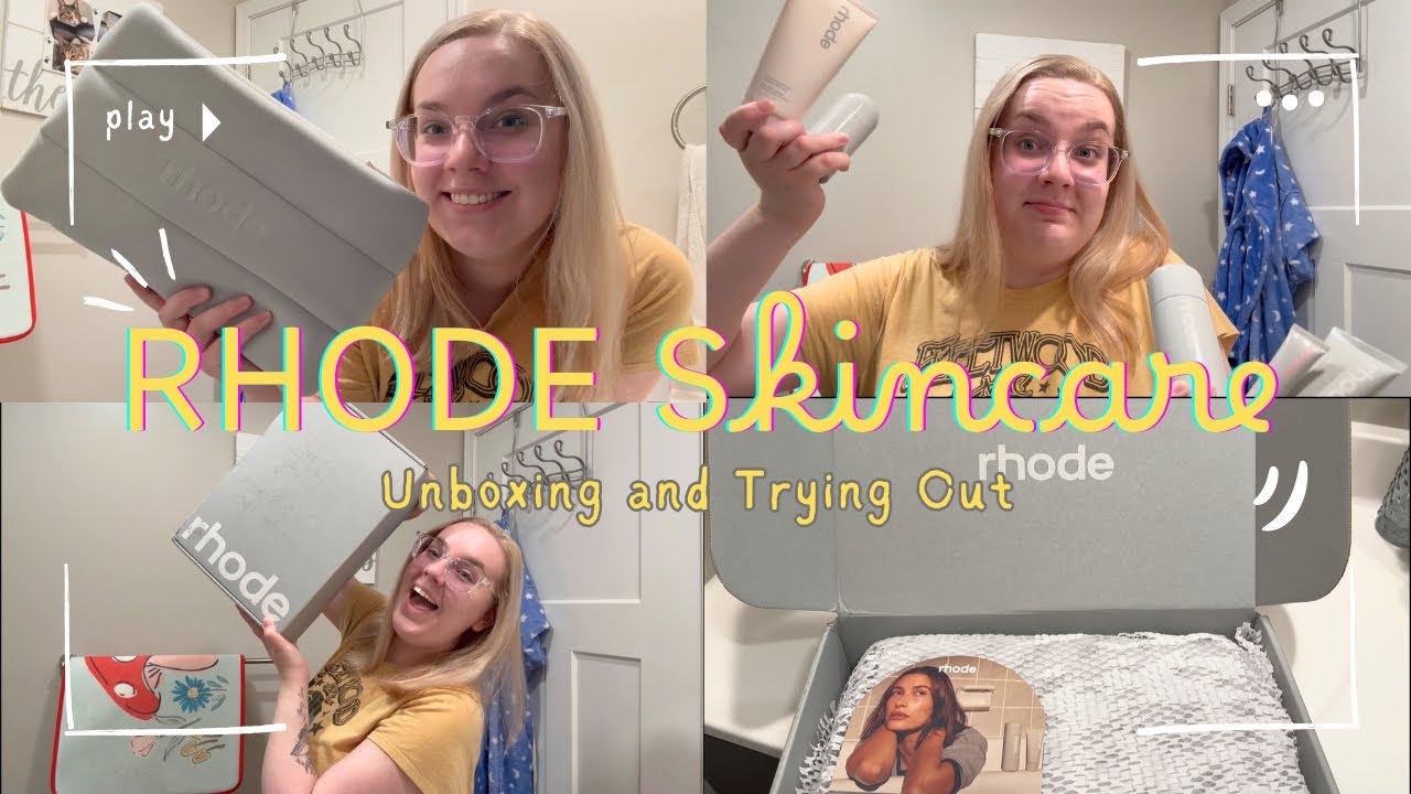 RHODE Skincare Review | Unboxing, Testing, & First Impressions!