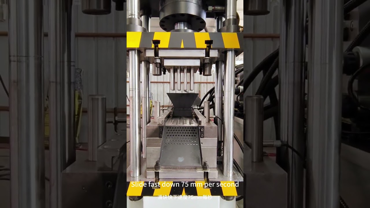 Four-column powder forming hydraulic press