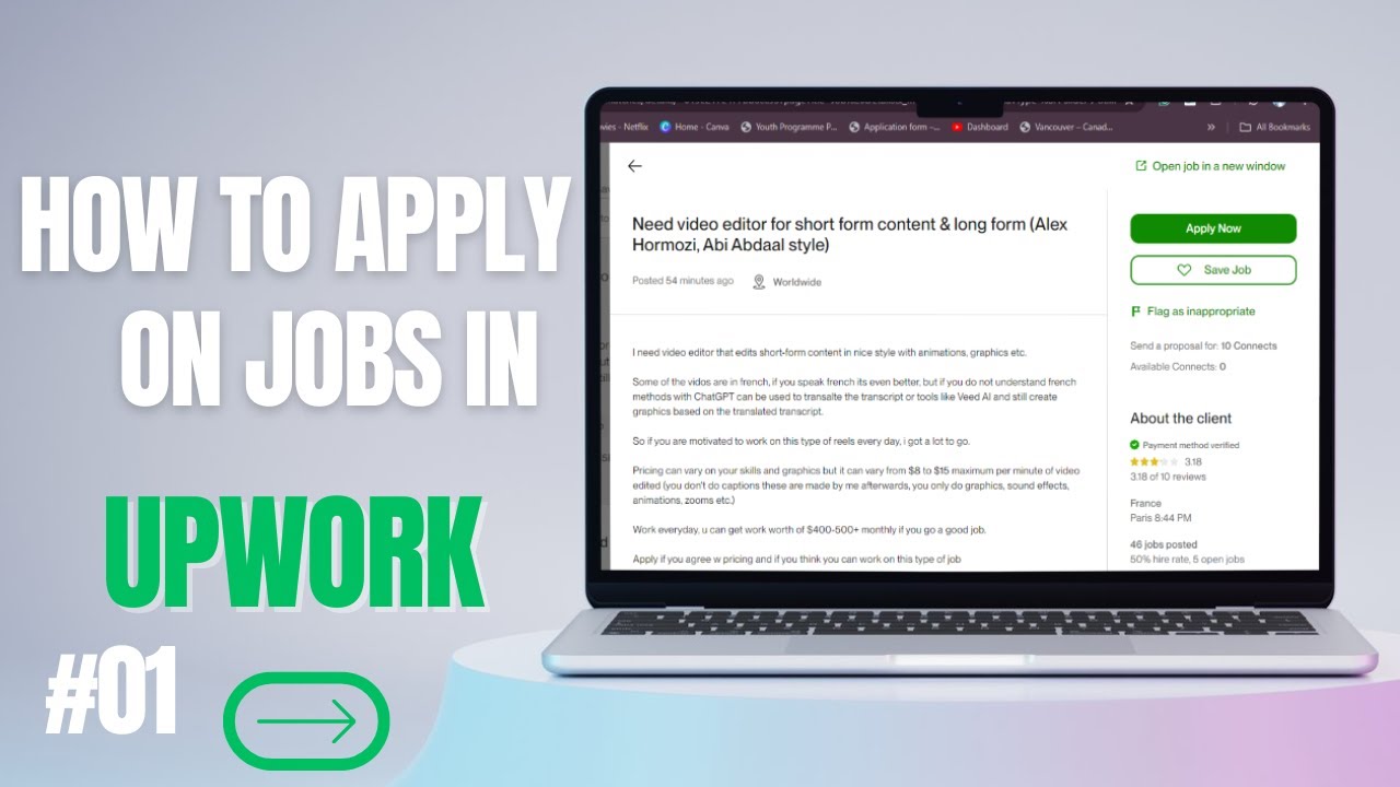 How to apply on Upwork Jobs  Tips and Tricks
