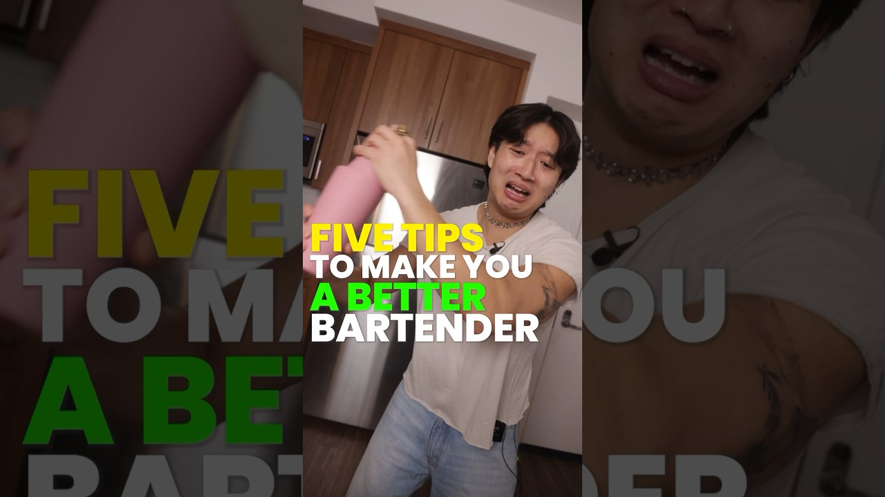 5 Tips To Be a Better Bartender #hangovercure #hangover #bartender #bartending #mixology #cocktails