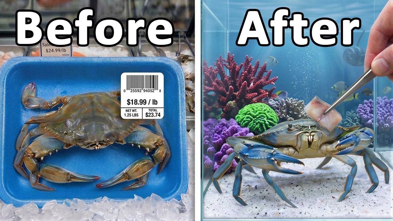 I Raised a Grocery Store Blue Crab as My Pet
