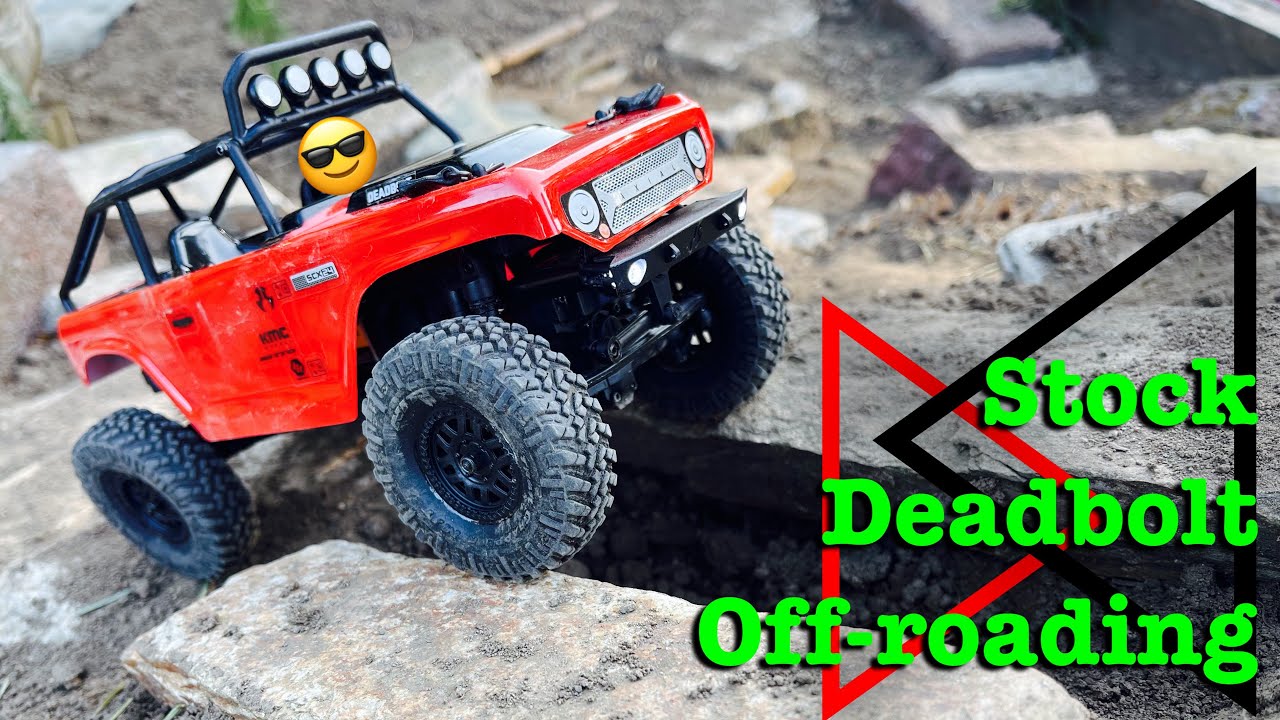 SCX24 Deadbolt Off-Roading! //Unboxing & Testing stock Deadbolt before it is a parts donor//
