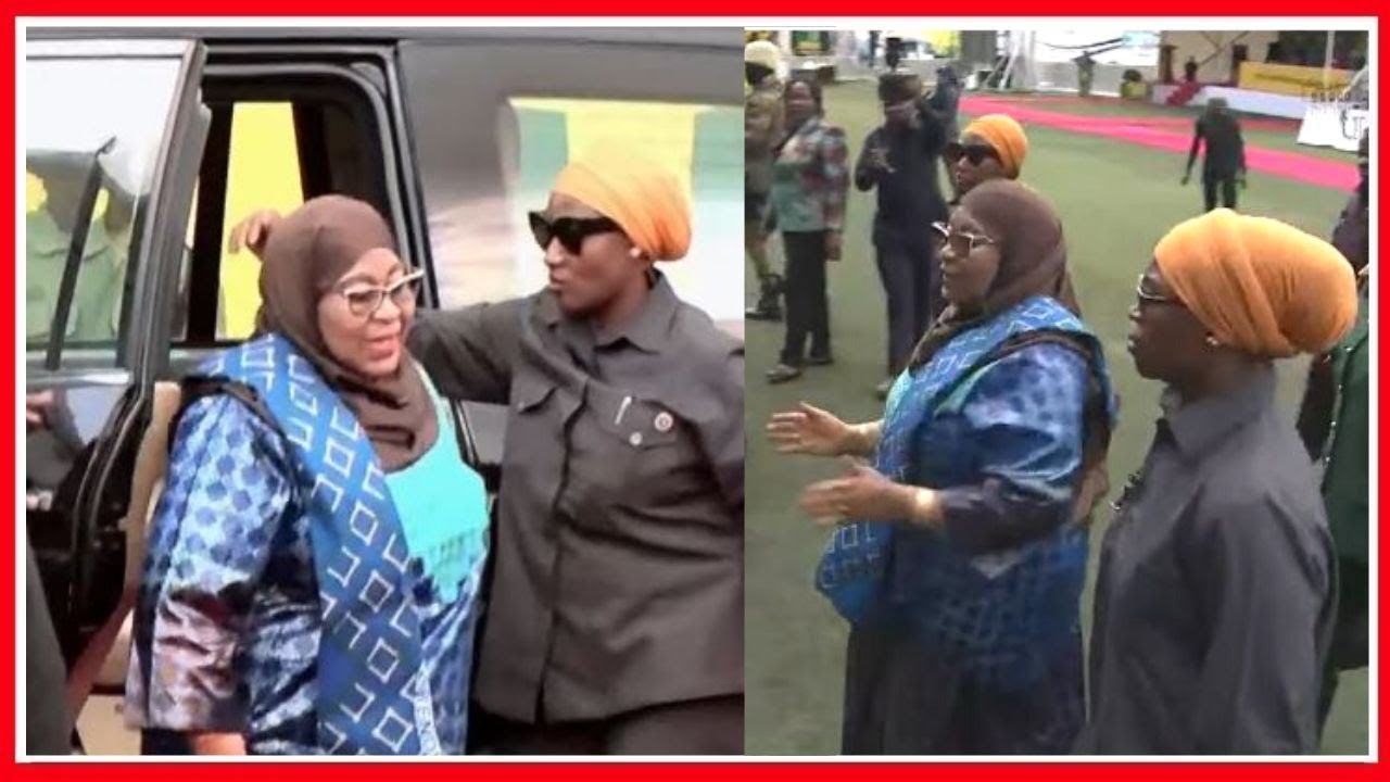 RAIS SAMIA ASHUKA KWENYE GARI na KUCHEZA MUZIKI, WALINZI WAMZUNGUKA KUMLINDA....