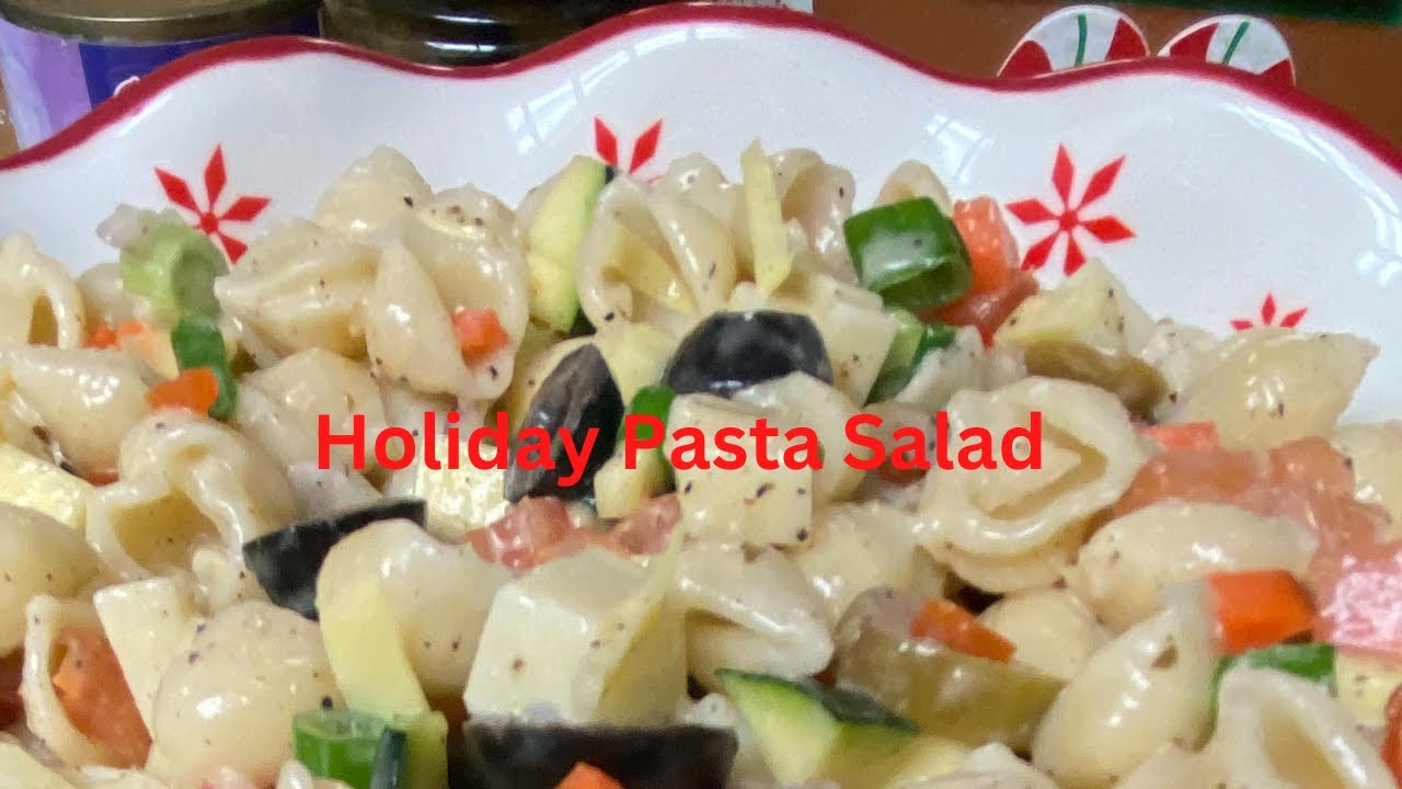 Holiday Pasta Salad | Christmas Eve Tradition  #casouthernbelle