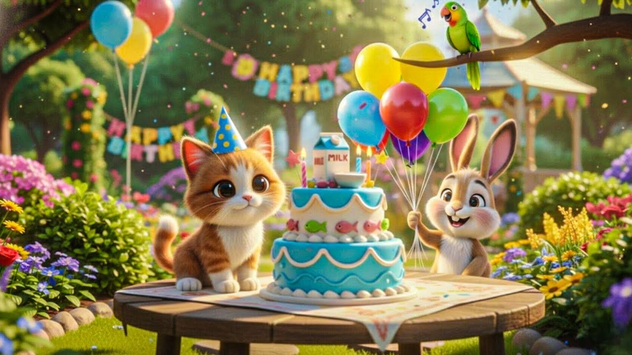 Billi Ka Birthday 🎂 | Pyari Cartoon Story | Kids Moral Story in Hindi | 3D Cartoon