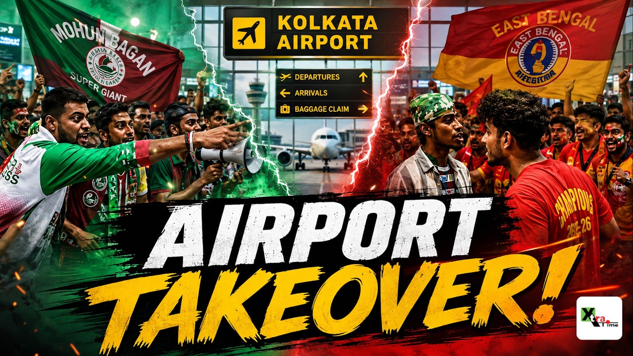 India's Fiercest Football Rivalry Just Took Over Kolkata Airport!