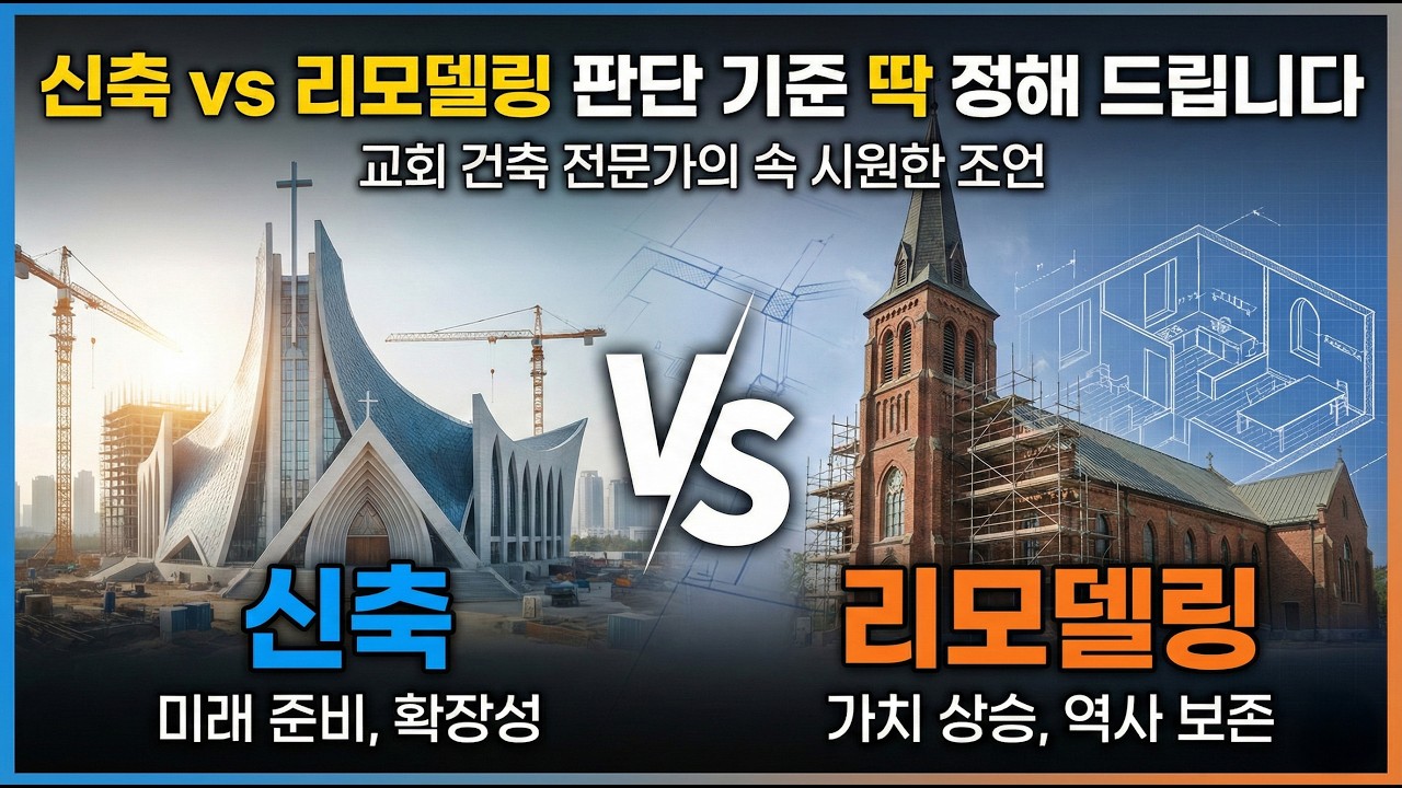 교회건축! 신축과 리모델링의 장단점 비교