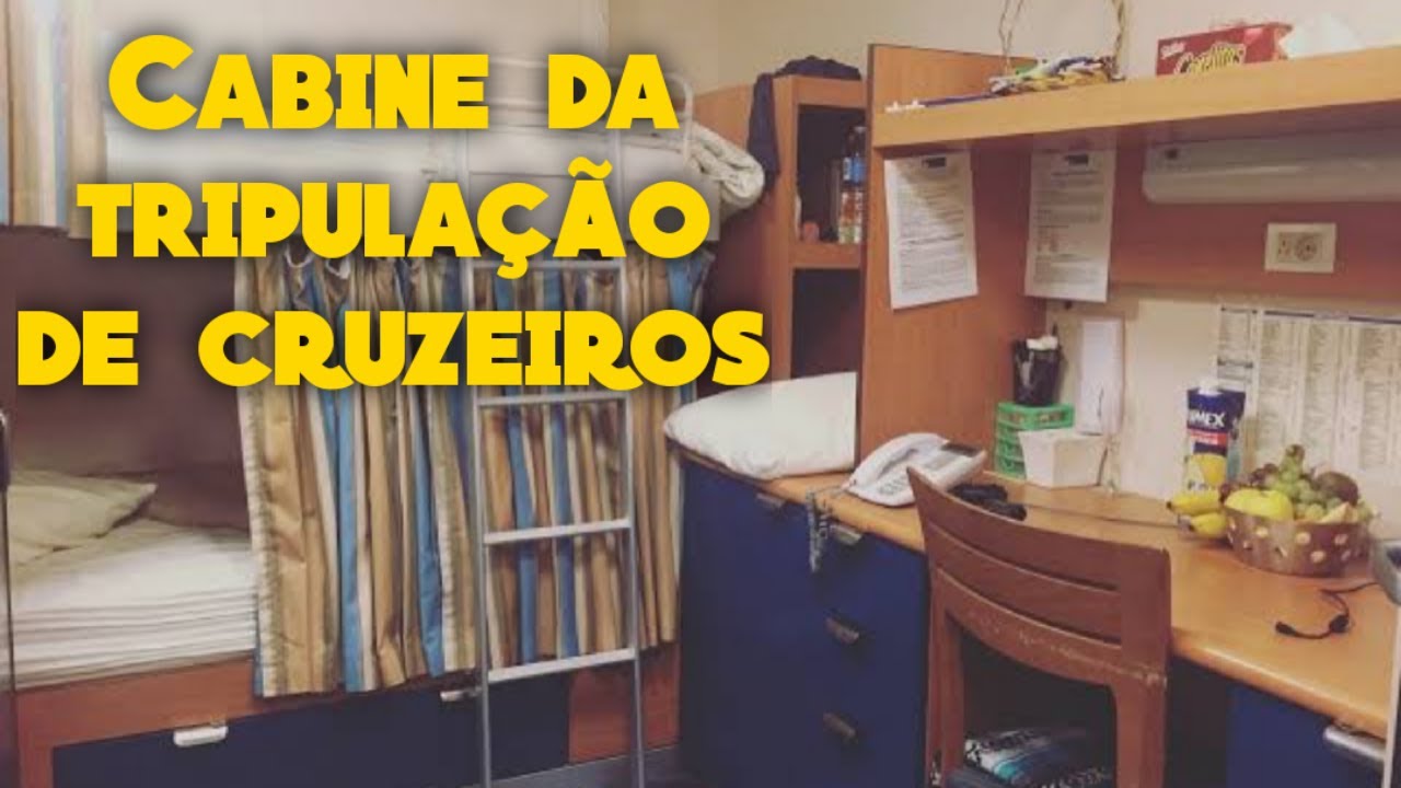 COMO SÃO AS CABINES DOS TRIPULANTES DE NAVIOS CRUZEIROS?