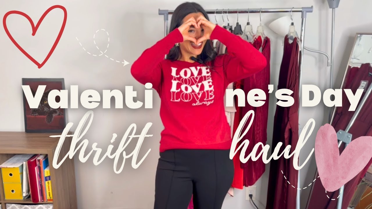Valentine's Day Themed Thrift Haul to Resell
