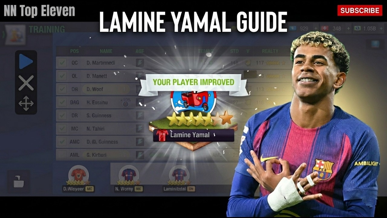 Секретный метод тренировки креативных нападающих, таких как Ламин Ямал | Top Eleven