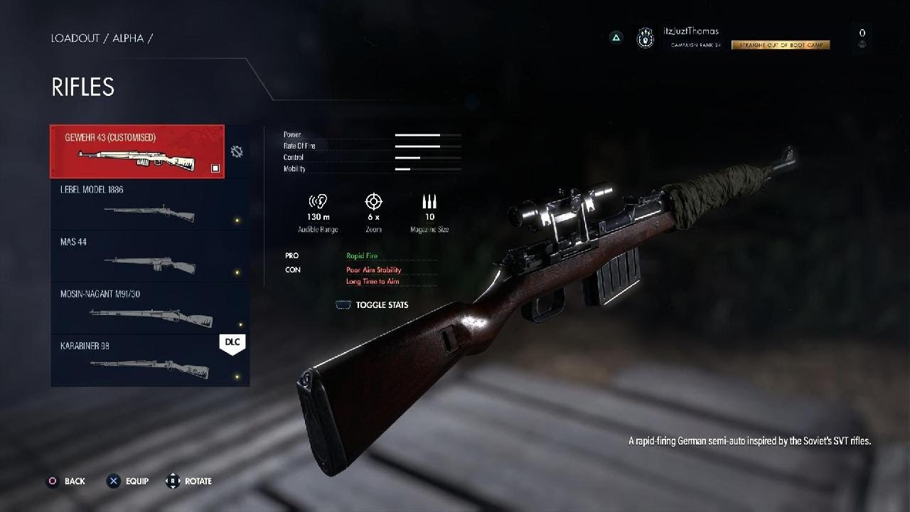 Sniper Elite: Resistance. All invasion skins and guns unlocked