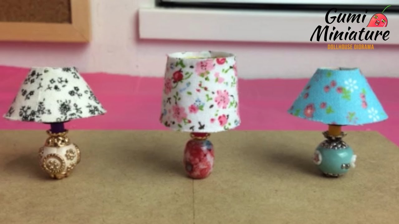 ミニチュアテーブルランプを作った【DIY Miniature Table lamp】