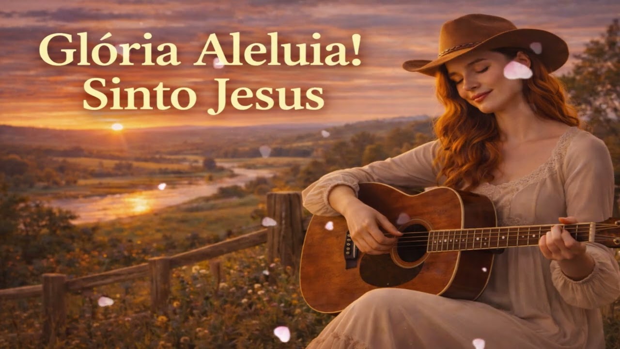 Glória, Aleluia! Sinto Jesus | Adoração Sertaneja | Louvor de Vitória e Fé