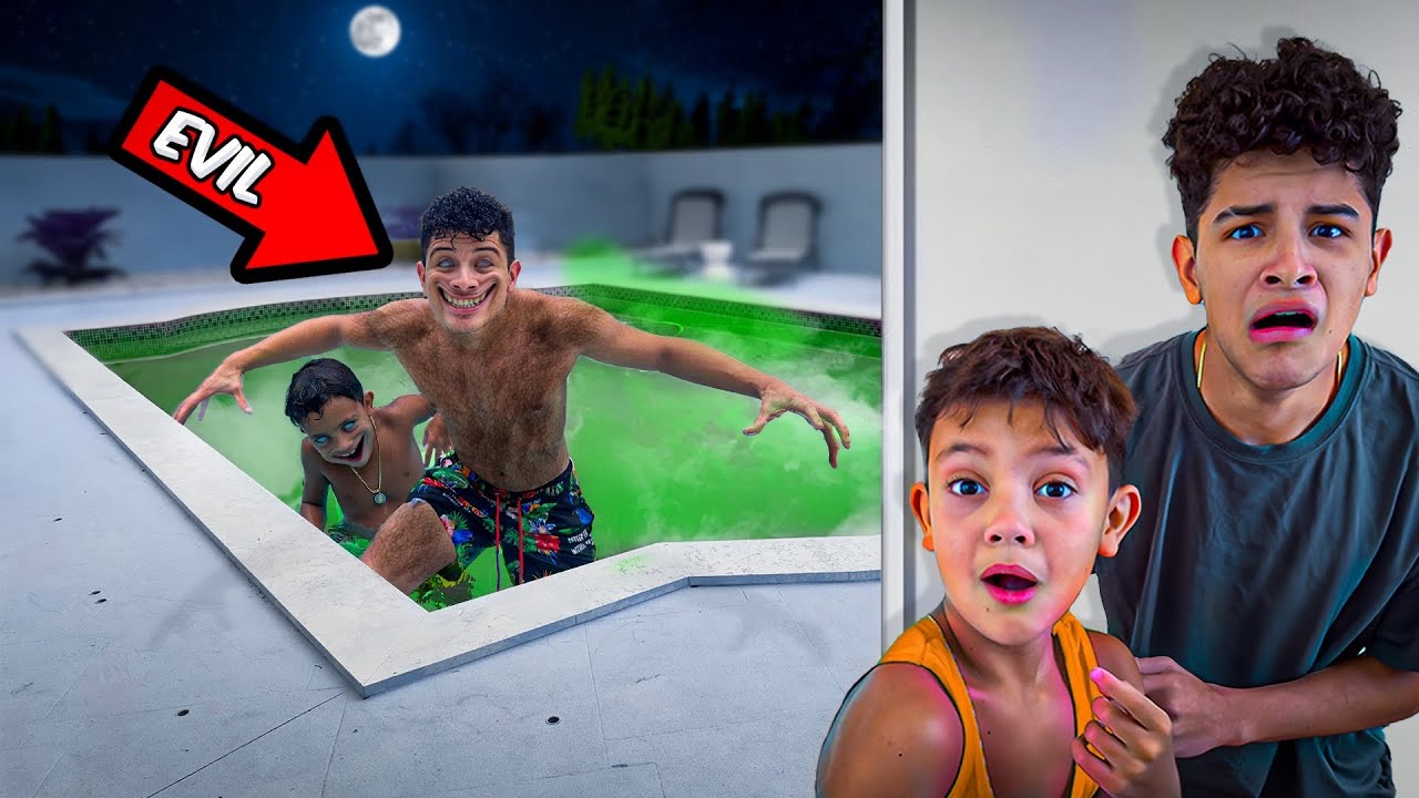 We CAUGHT Our EVIL TWINS SWIMMING In Our POOL!!