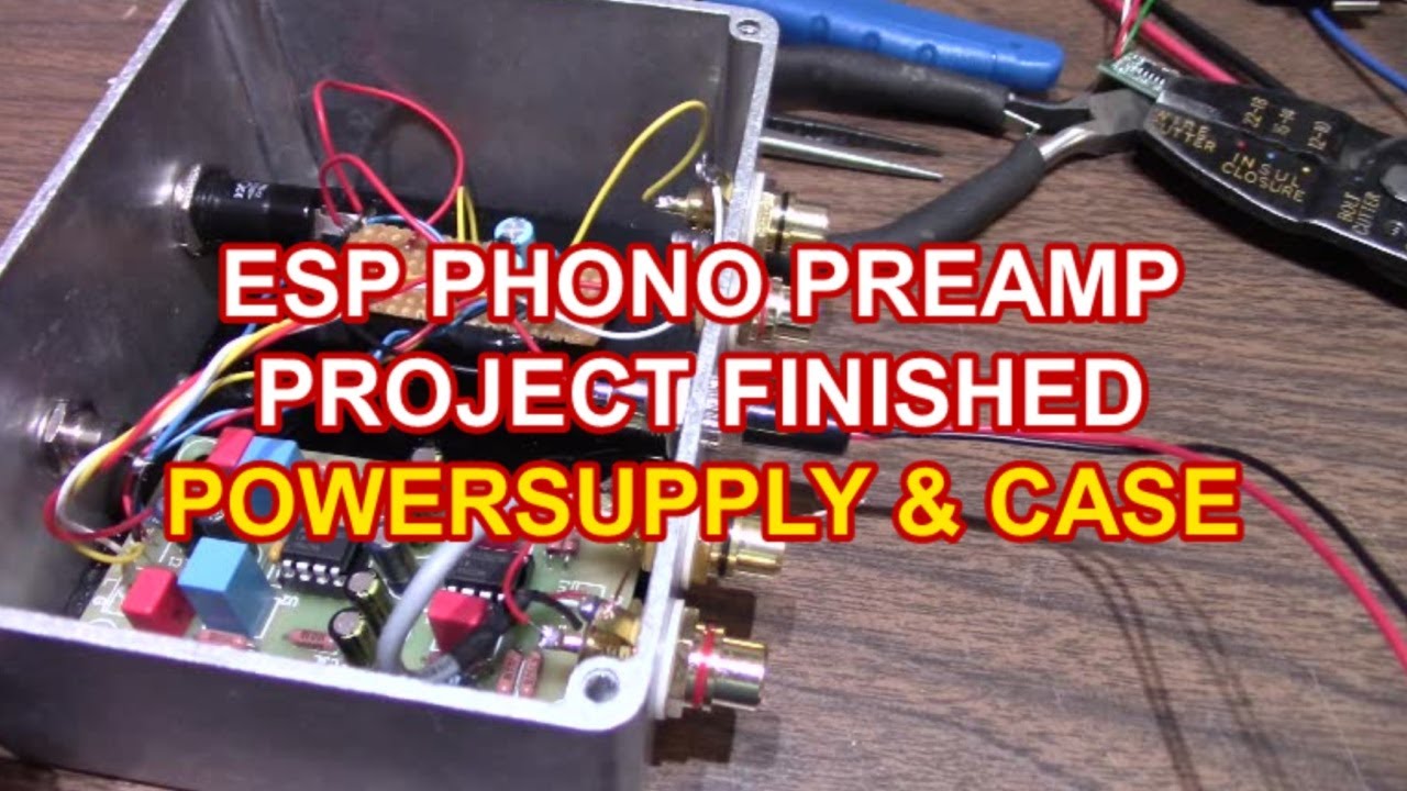 ESP phono preamp power supply and case - project complete