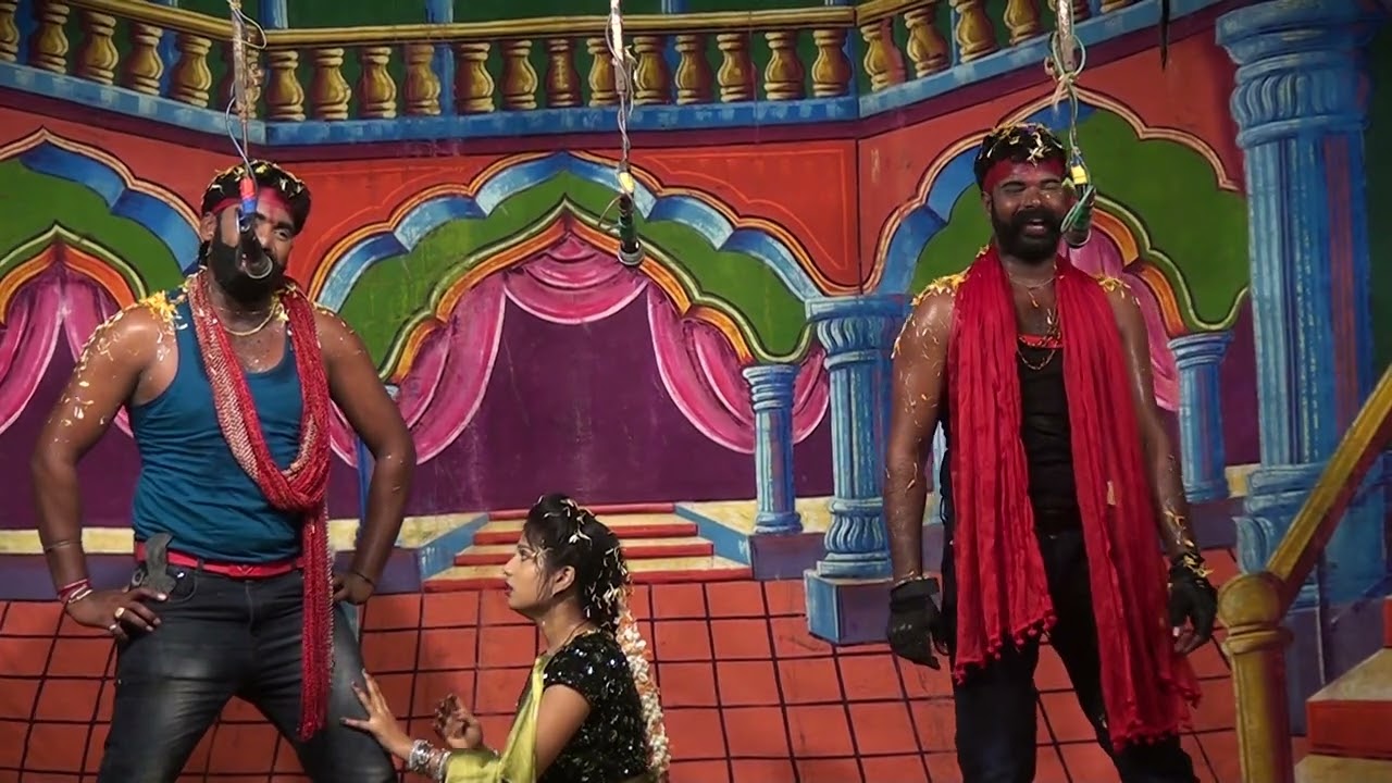 Clip-16.Ye Asurudu srushtinchina song.. Rowdy Rana police Prudhvi #drama #natakam #narayanamurthy R