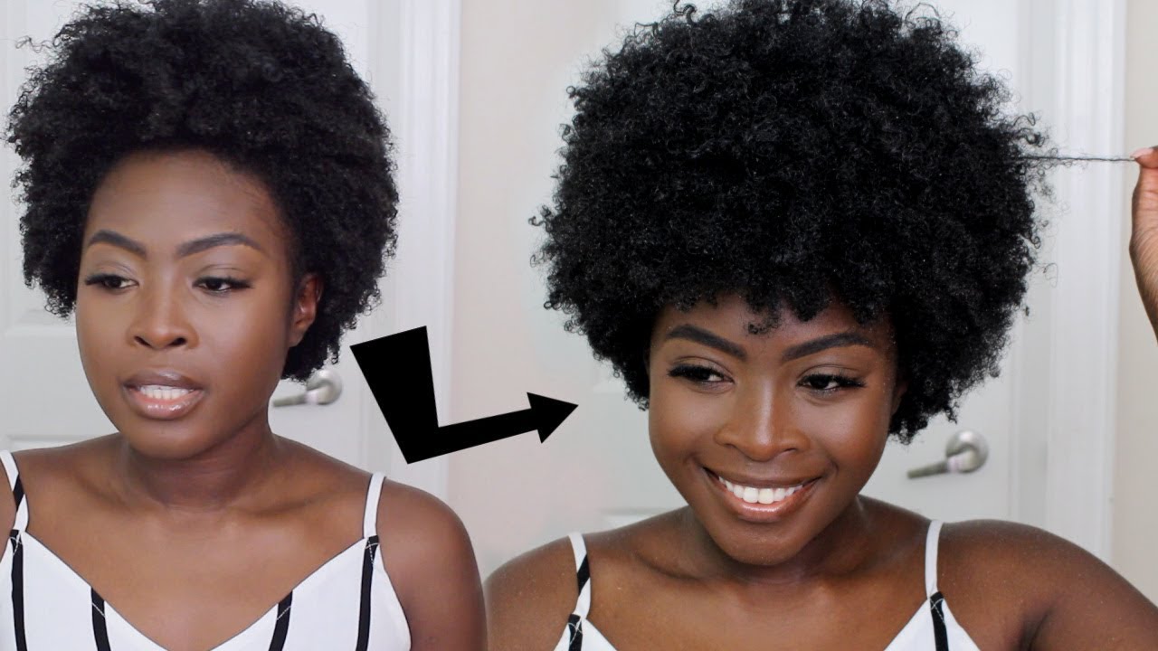 HOW TO: MY SIGNATURE AFRO - TYPE 4 HAIR AFRO STYLING