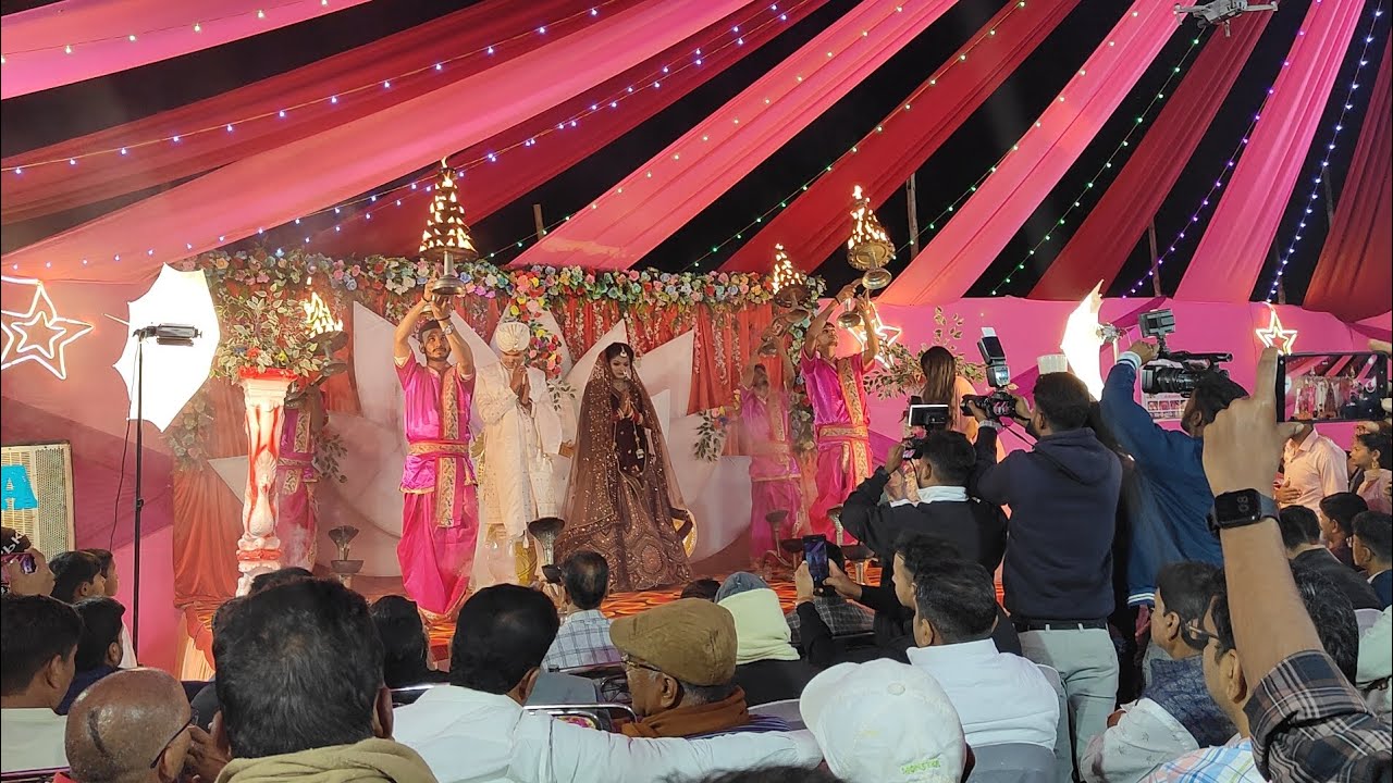 Grand Welcome of the Groom with Ganga Aarti | Wedding Ceremony Highlights #gangaarti #indianwedding 