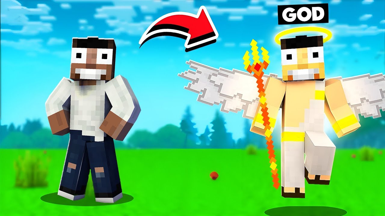 Minecraft, Playing As a God in Minecraft || Minecraft Mods || Minecraft gameplay