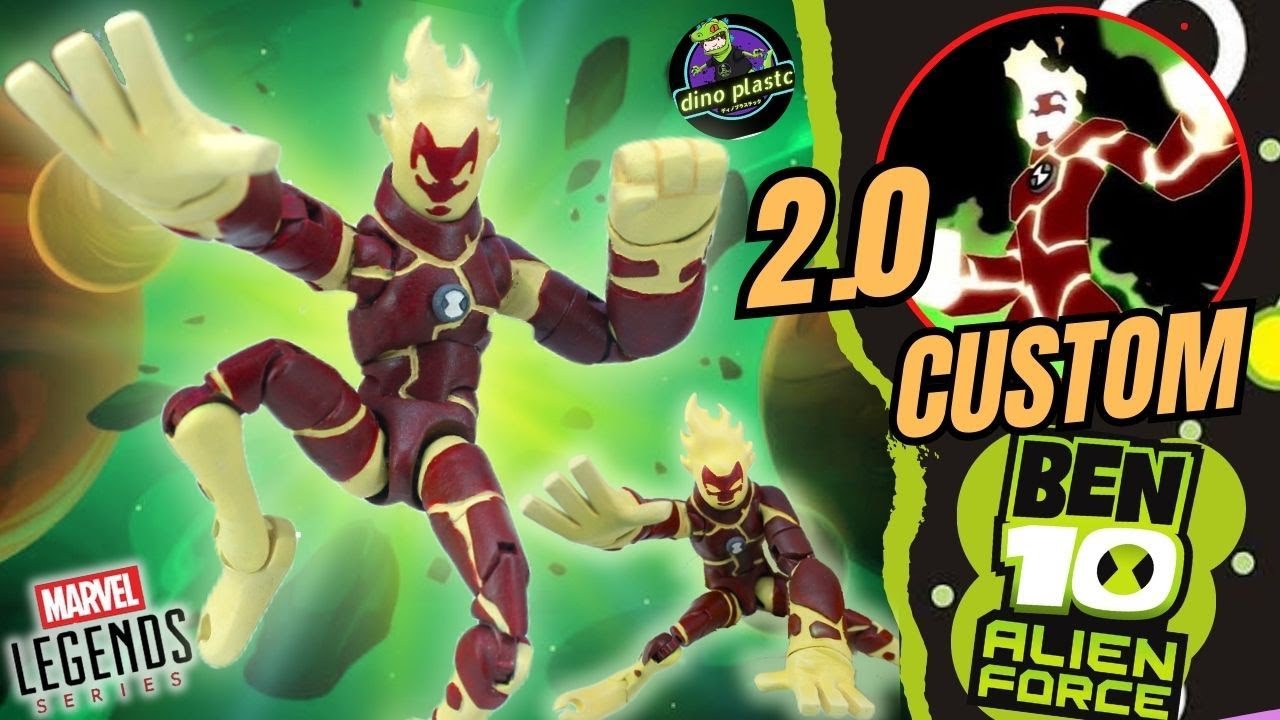 Custom fuego  2.0 Marvel Legends Ben 10 !!!!!! #marvellegends #ben10 #fuego