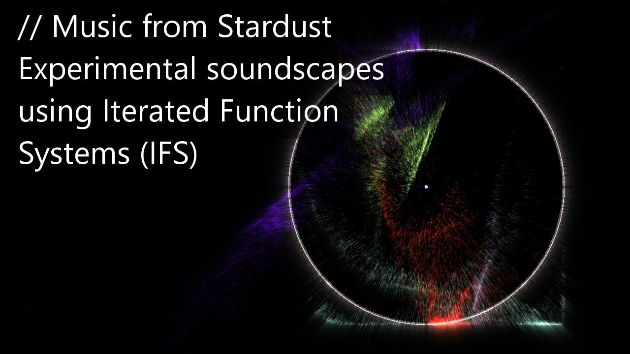 Music from Stardust - Experimental soundscapes using Iterated Function Systems (IFS)
