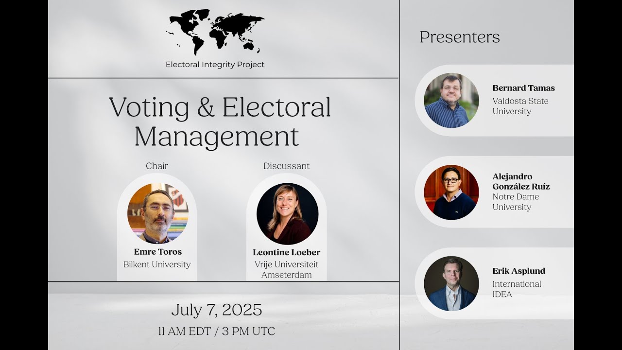 Voting & Electoral Management (EIP2025 #2)