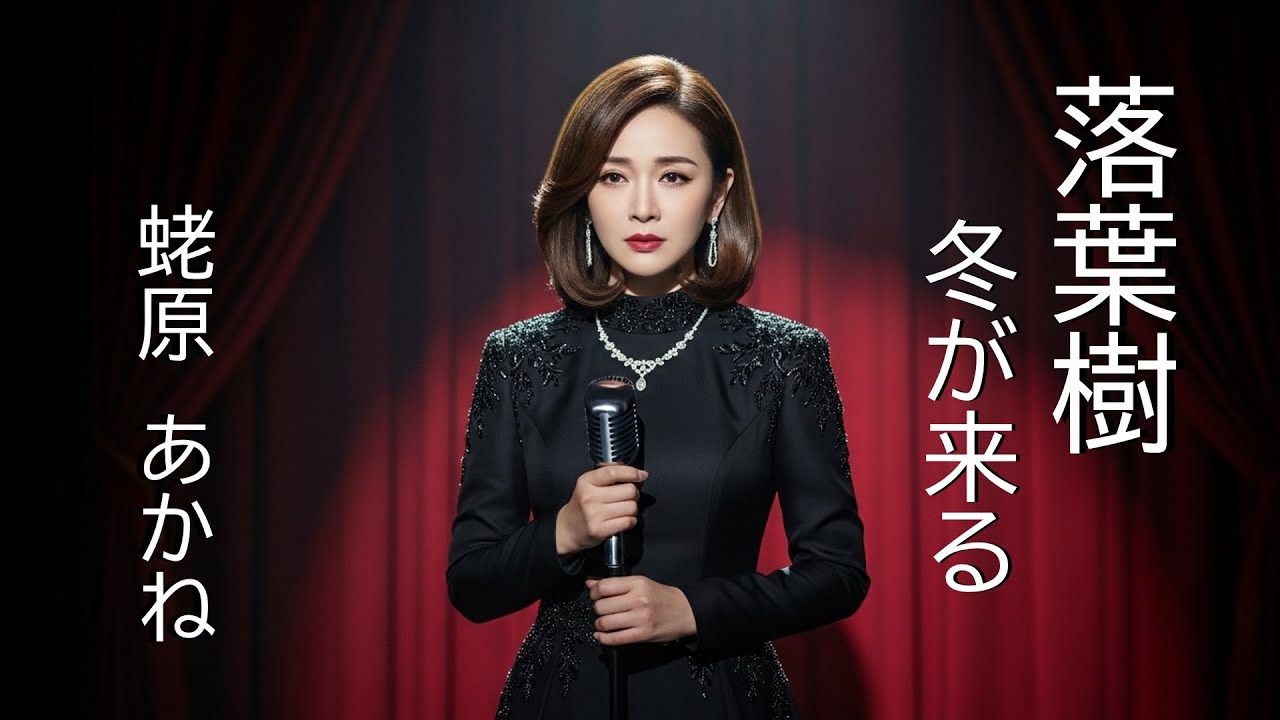 落葉樹　　~ 蛯原 あかね ~       葉を落とし、風に立つ女。行き場もなくて、冬を待つ。――「落葉樹」　残酷なほど、不幸せな女の歌。　　　　  #新曲    #演歌    #哀愁    #歌謡