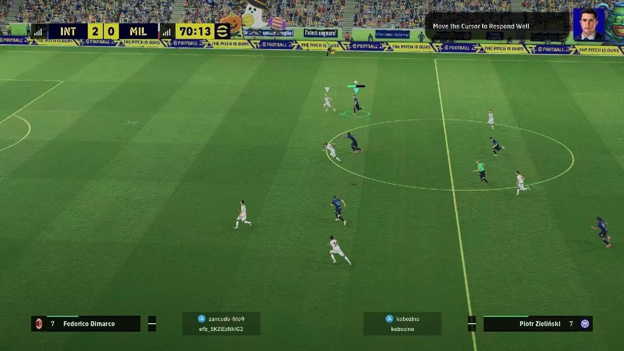Inter no problem vs AC Milan PES 26 online challenge