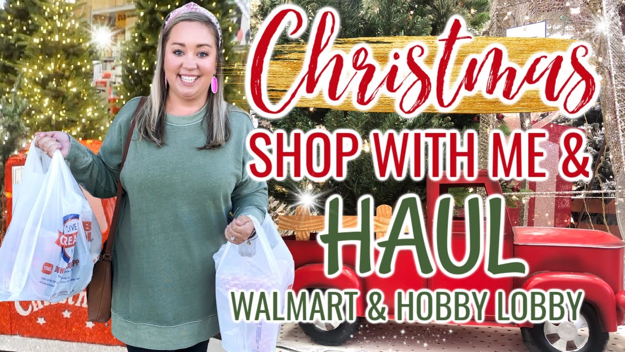 CHRISTMAS DECOR HAUL 2020 | CHRISTMAS SHOP WITH ME | WALMART & HOBBY LOBBY | JESSICA O'DONOHUE