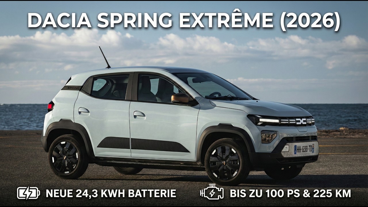 2026 Dacia Spring Extrême Lightning Grey Facelift im Check