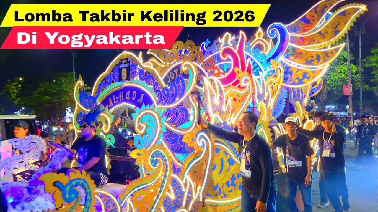Meriahnya Lomba Pawai Takbir Keliling Lebaran Idul Fitri 2026 Di Kota Yogyakarta Dan Malioboro
