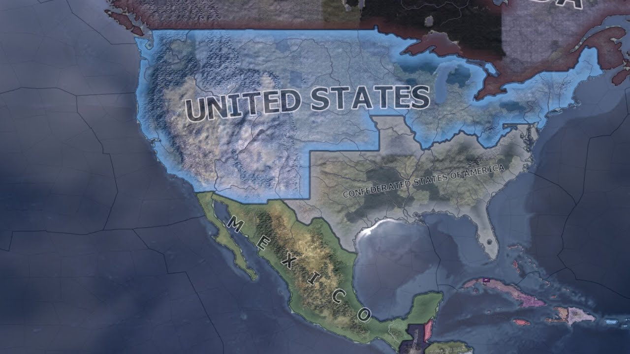 HOI4 Timelapse - What if the Confederacy existed in 1936?