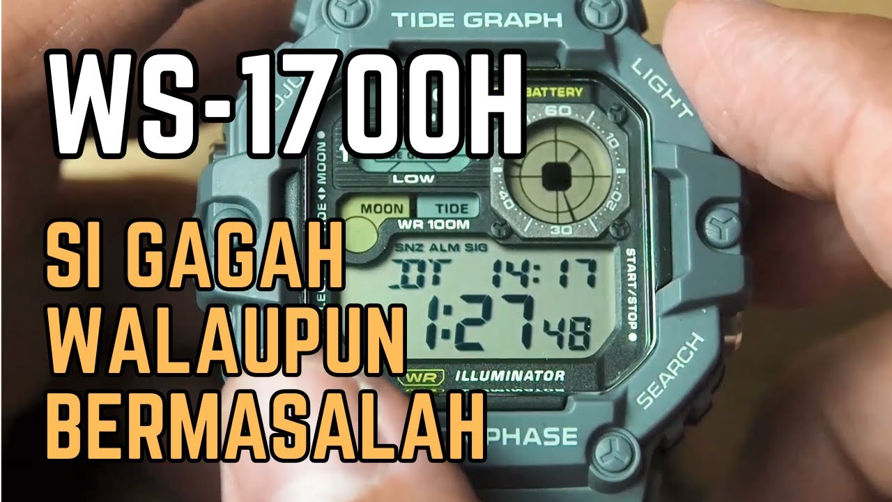Keren dan Gagah, Walaupun Bermasalah: Review Jujur Casio WS1700H Bahasa Indonesia - Tide Graph