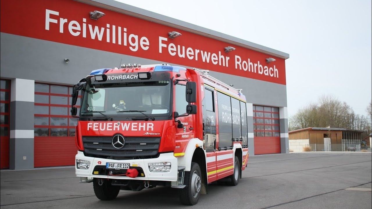 FFW Rohrbach | Ankunft des neuen HLF 20 (Rosenbauer AT / Mercedes Benz)