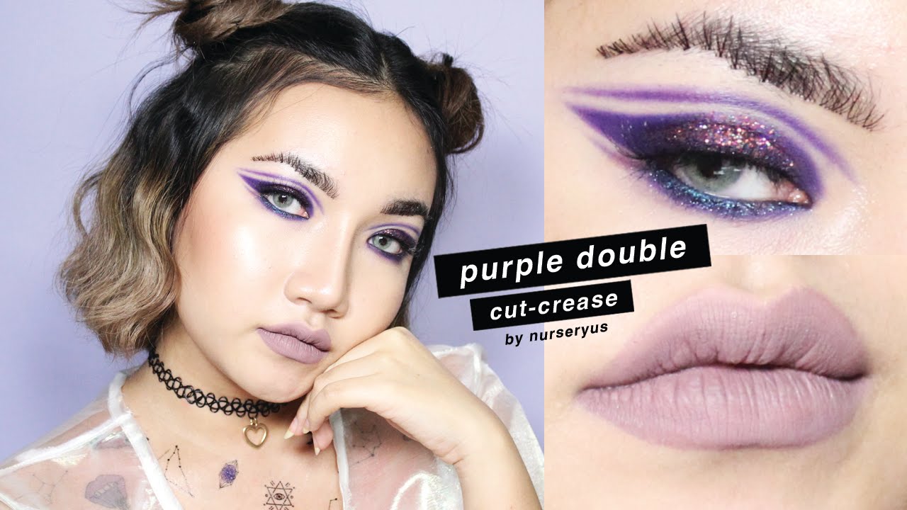 ♡ Purple Double Cut-Crease แต่งหน้าโทนสีม่วงสนุกๆ ♡