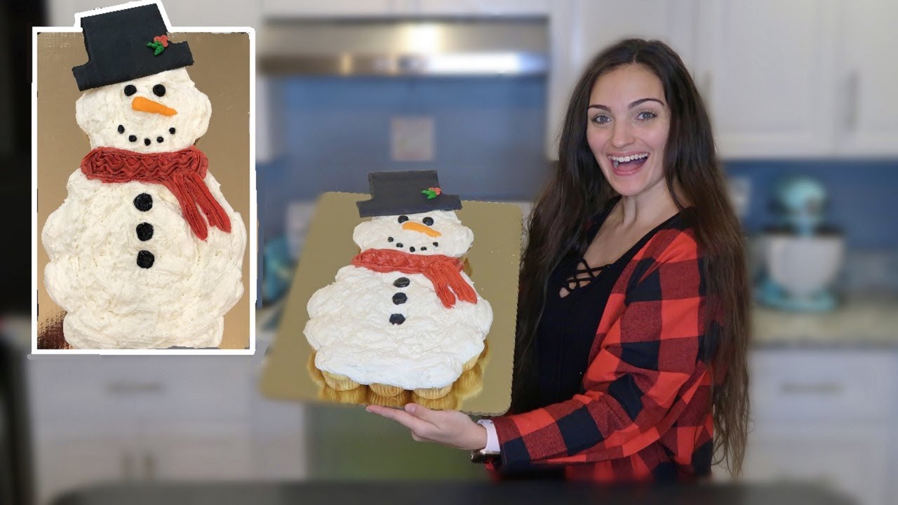 SNOWMAN PULL APART CAKE | Frenchies bakery
