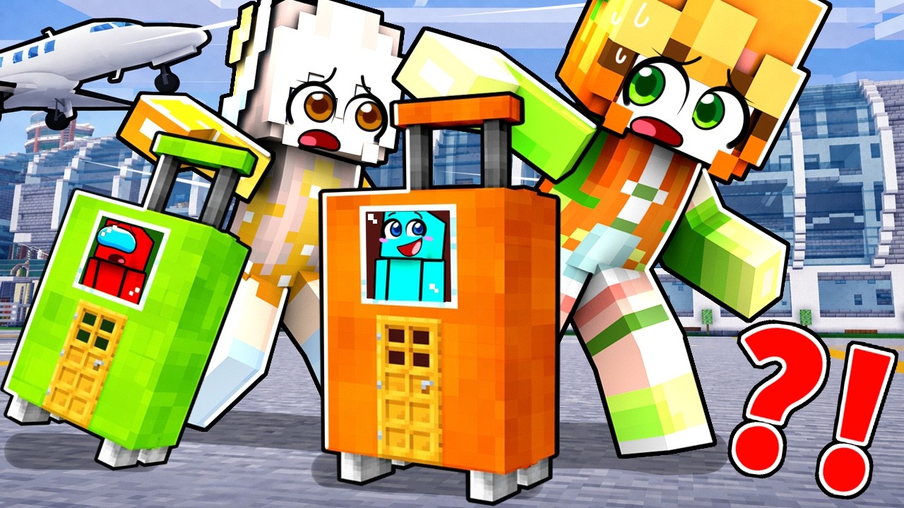 Me Escond&iacute; en la MALETA de Mis Amigas para Trollearlas en Minecraft