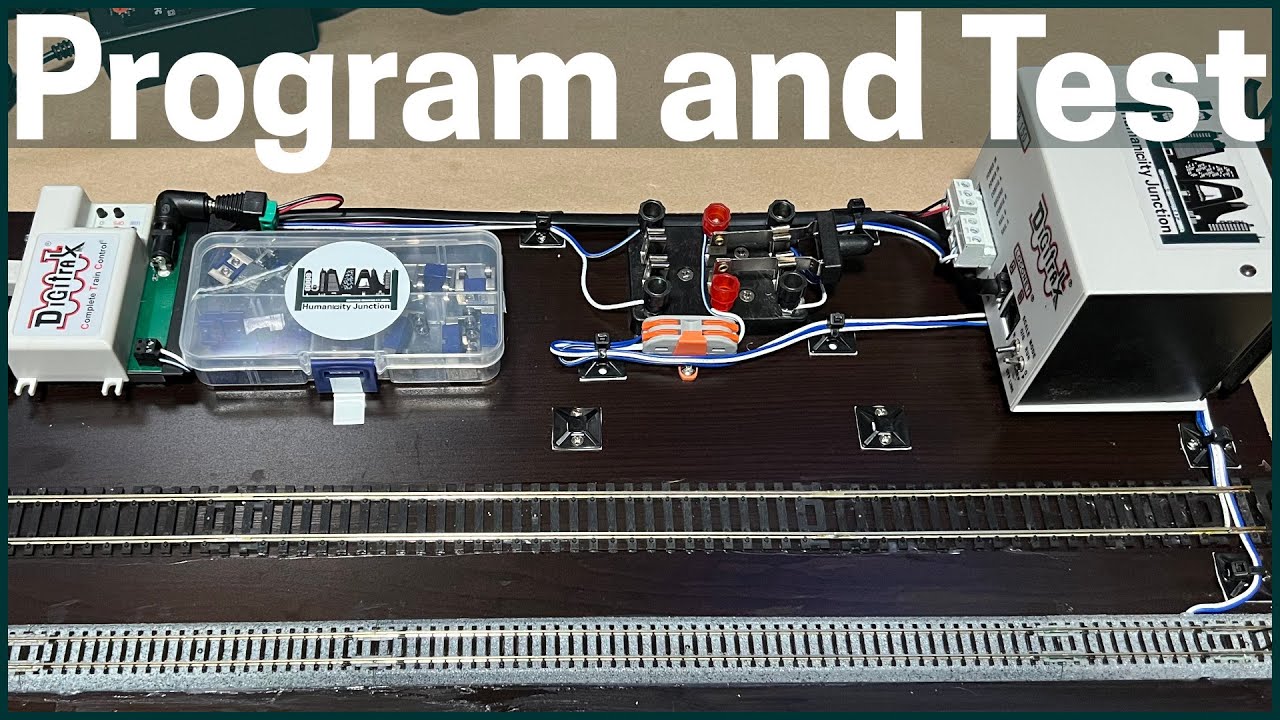 Portable Testing and Programming Track Setup for DCC Locomotives in HO and N Scale | Build Video