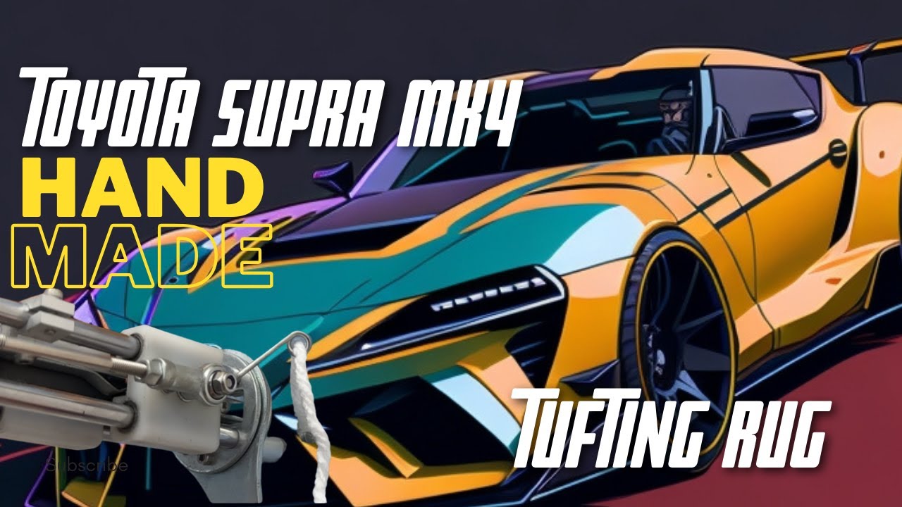 TUFTING toyota supra Rug paso a paso