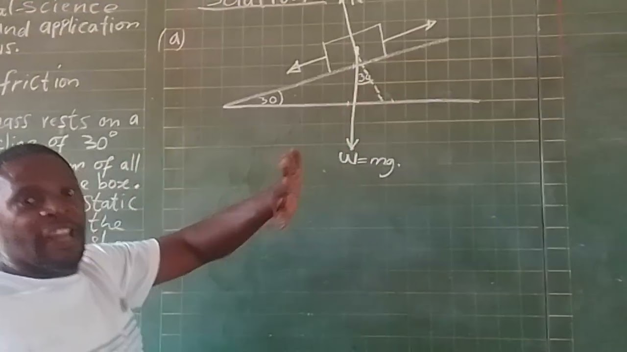 Calculating Friction on an Inclined Plane Using Newton’s Laws | Grade 11 Physics